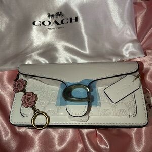 Coach White and Pink Floral Wallet